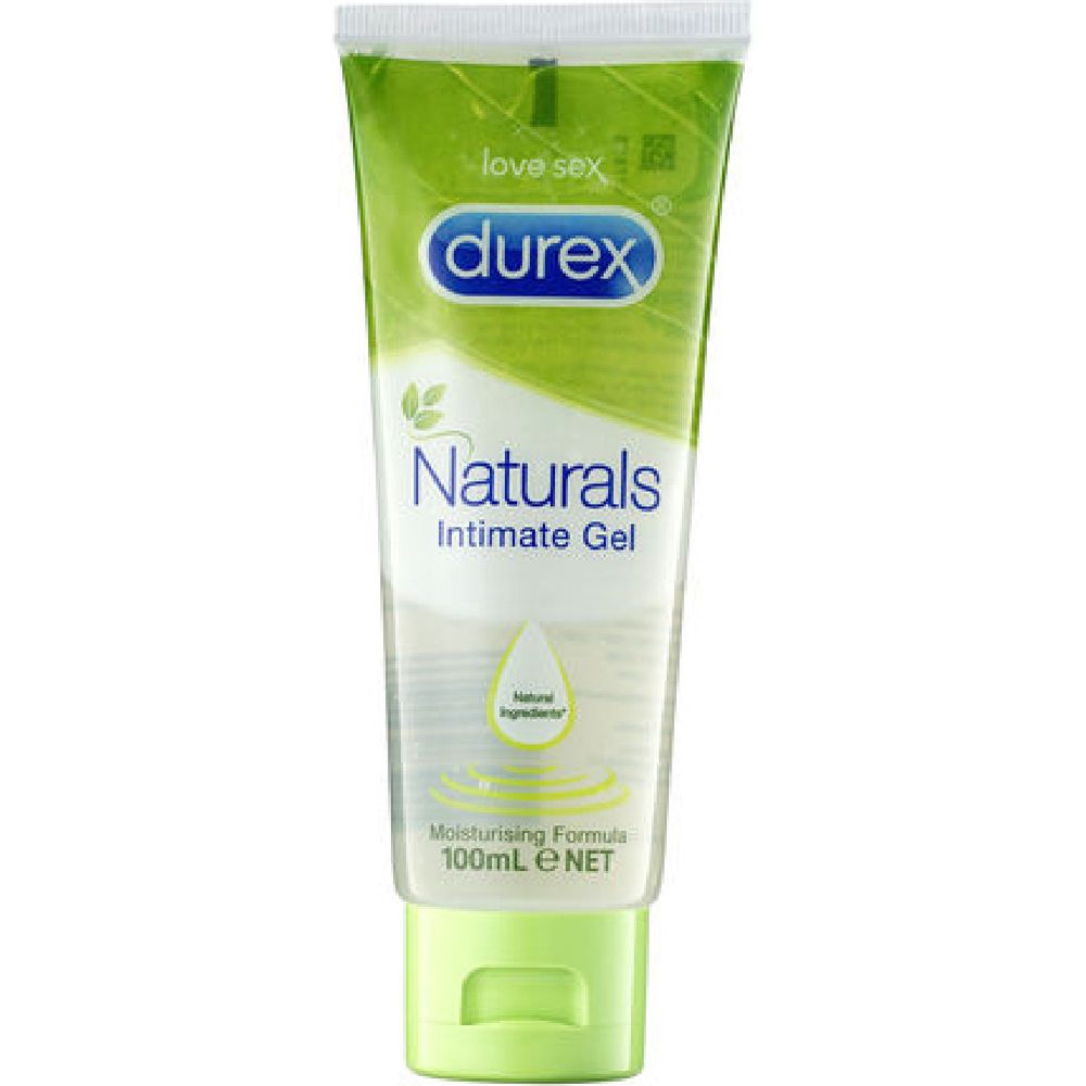 Durex Naturals Intimate Gel 100mL - Water-Based Lubricant for Smooth and Thrilling Intimate Moments - Suitable for All Genders - Enhances Comfort and Pleasure - Clear