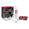 JO All-in-One Massage Gift Set - Ultimate Pleasure Experience for Couples - Model: 1 Oz / 30 ml - Intimate Moments, Sensual Massage, Long-Lasting Lubrication - Gender-Neutral - Tealight Romance - Luxurious Black