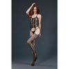 Moonlight Model 08 Black Bodystocking - Sensual Sheer Lingerie for Women - Adult Naughty Store