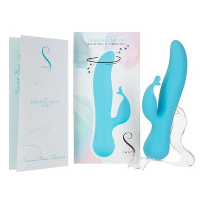 Swan Kissing Swan KS-001 Dual Action Rabbit Vibrator - Intense Pleasure for Her in Sensual Black - Adult Naughty Store