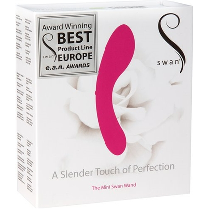 Swan Vibes - Mini Swan Wand: Powerful Compact Silicone Vibrator for Adventurous Pleasure - Model SW-001, Gender-Neutral, Multi-Purpose Stimulation - Midnight Black - Adult Naughty Store