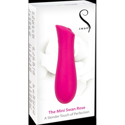 Elegant Pleasures: The Mini Swan Rose - Pink, a Luxurious Clitoral Stimulator - Adult Naughty Store