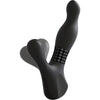 Kink by Doc Johnson Silicone Prostate Massager with Rotating Ridges - Ultimate Rim Job - Men's Anal Pleasure Toy - Model R-500 - Black