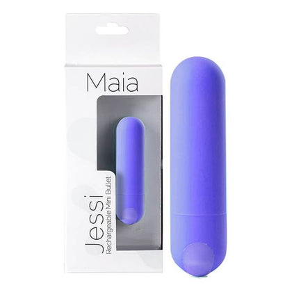 Maia Jessi 10-Function Super Charged Mini Bullet Vibrator - Model MJ-10S - Female - Clitoral Stimulation - Purple