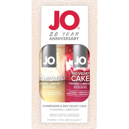 JO 20th Anniversary Gift Set - Champagne 2 oz/60 ml & Red Velvet Cake 2 oz/60 ml - Adult Naughty Store