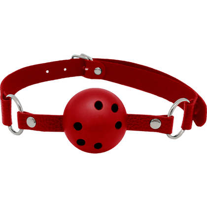 Alive Discretion Red Ball Gag - Ultimate Control for Submissive Couples - Model RDG-64 - Unisex - Pleasure Enhancer - Rojo - Adult Naughty Store