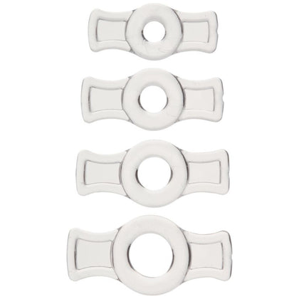 TitanMen Tools Cock Ring Set Clear: The Ultimate Pleasure Enhancer for Him - Model TR-5001 - Versatile Sizes for Enhanced Intimacy - Transparent Design