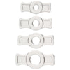 TitanMen Tools Cock Ring Set Clear: The Ultimate Pleasure Enhancer for Him - Model TR-5001 - Versatile Sizes for Enhanced Intimacy - Transparent Design - Adult Naughty Store