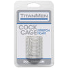 TitanMen Clear Cock Cage - Model X1: Ultimate Pleasure Enhancer for Men in Crystal Clear - Adult Naughty Store