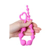 Sweety XYZ Silicone Anal Chain Long - Model XYZ - Unisex Pleasure - Pink - Adult Naughty Store