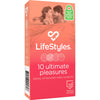 Ultimate Pleasures 10's Textured Condoms for Men - Model 10M - Intimate Pleasure - Vibrant Colours