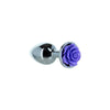 Lux Active Purple Rose 3in Metal Butt Plug - The Ultimate Pleasure Delight - Adult Naughty Store