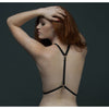 Colette Noir Mila Harness - Elegant Adjustable Triple Strap Chest and Torso Harness for Women in Black, Red, or Ivory