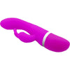 Introducing the Sensual Pleasure Silicone Rabbit Vibrator - Model F30: The Ultimate Purple Delight by PleasureMax - Adult Naughty Store