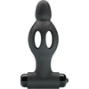 Mr.Play Black Silicone Vibrating Anal Plug - Model X1 - The Ultimate Pleasure for Intense Anal Stimulation in Stylish Matte Black - Adult Naughty Store