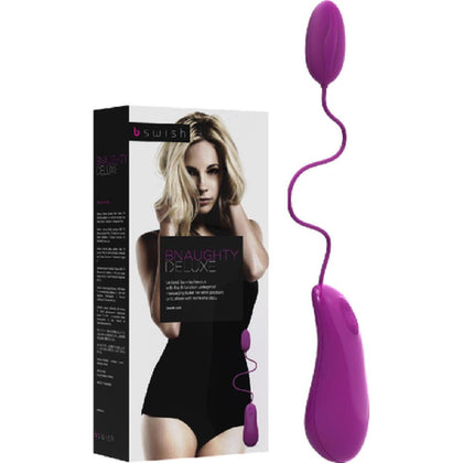 B Swish Bnaughty Deluxe Waterproof Vibrating Bullet - Model BD-001 - For Couples and Solo Stimulation - Clitoral and Nipple Pleasure - Raspberry