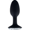 Introducing the Sensual Pleasures Crystal Amulet Silicone Buttplug - Small: A Sultry Delight for Exquisite Anal Stimulation! - Adult Naughty Store