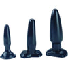 Introducing the Sensual Pleasure Collection: Liquorice Dip Butt Plugs - Model LDBP-3 - For Exquisite Anal Delights - Triple Pack in Seductive Shades
