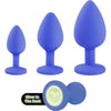 🌟 Le Wand Silicone 3in1 Training Kit - Model 101 - Unisex Anal & Prostate Toy - Glow in the Dark 🌟 - Adult Naughty Store