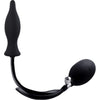 Luxe Pleasure Co. Inflatable Teardrop Plug Model X1 Unisex Anal Stimulator in Elegant Black - Adult Naughty Store