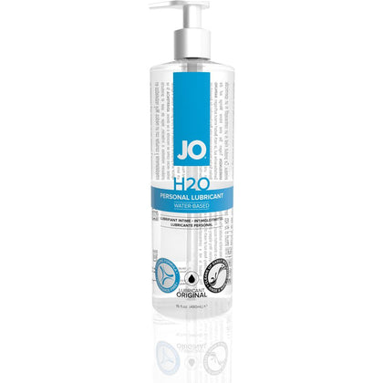 JO H2O Water Based Lubricant - Versatile Lubrication for Intimate Pleasure - Model: 16 Oz / 480 ml - Unisex - Long Lasting, Silky Smooth, and Easy to Clean - Clear