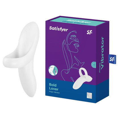 Satisfyer Bold Lover Finger Vibrator - Model B1 - Gender-Neutral Pleasure Toy for Targeted Stimulation - Deep Purple