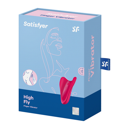 Satisfyer High Fly Fuchsia Ergonomic Finger Vibrator for Women - Clitoral Stimulation Toy