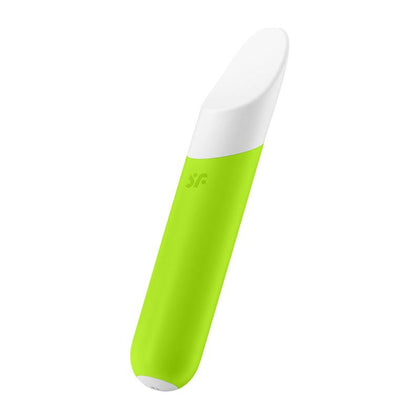Introducing the Satisfyer Ultra Power Bullet 7: The Ultimate Flute-Shaped Silicone Tongue Vibrator for Intense Pleasure - Model U7G-Yellow
