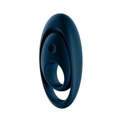 Satisfyer Glorious Duo Vibrating Penis Ring - Model X1 - For Couples' Shared Pleasure - Dark Blue