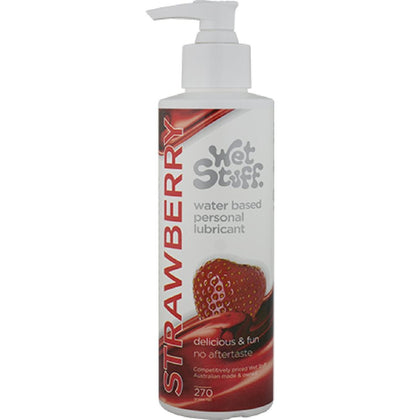 Wet Stuff Strawberry - Pump: Deliciously Flavored Strawberry Personal Lubricant for Enhanced Intimacy and Sensual Pleasure