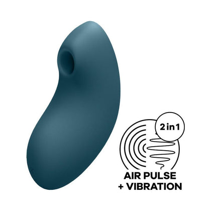 Satisfyer Vulva Lover 2 - Double Air Pulse Vibrator for Women - Model VLV2 - Blue