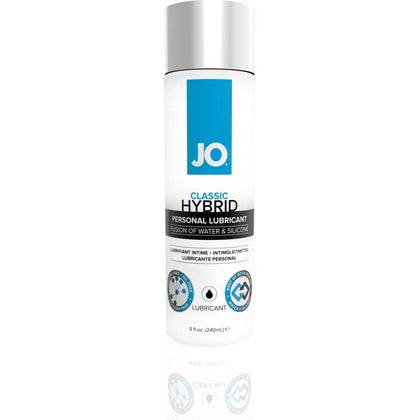 JO Hybrid 8 Oz / 240 ml Personal Lubricant for Long-Lasting Pleasure - Silicone and Water-Based Blend - Model: JOH-8 - Suitable for All Genders - Enhances Intimacy and Comfort - Clear