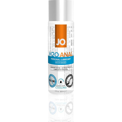 JO Anal H2O Cool Lubricant - Stimulating Tingle, Water-Based, 2 Oz / 60 ml - For Intense Anal Pleasure, All Genders - Clear