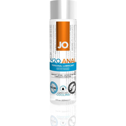 JO Anal H2O Cool Lubricant - Stimulating Tingle, Water-Based Formula for Intimate Pleasure - 4 Oz / 120 ml