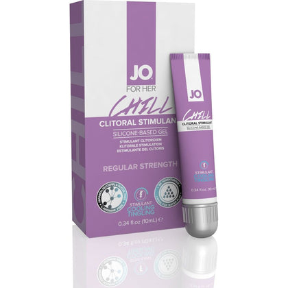 Introducing the JO Clitoral Gel Tingling G-Spot Chill 0.34 Oz / 10 ml - Ultimate Sensual Pleasure Enhancer for Women