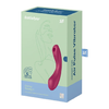 Satisfyer Curvy Trinity 1 Red - The Ultimate 3-in-1 Air Pulse, Lay-on, and G-spot Stimulator for Sensational Pleasure - Adult Naughty Store