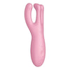 Satisfyer Threesome 4 Connect App Layon Vibrator - Model ST4C-Pink - Women's Clitoral and Labia Stimulator in Sensuous Pink