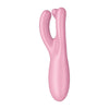 Satisfyer Threesome 4 Connect App Layon Vibrator - Model ST4C-Pink - Women's Clitoral and Labia Stimulator in Sensuous Pink