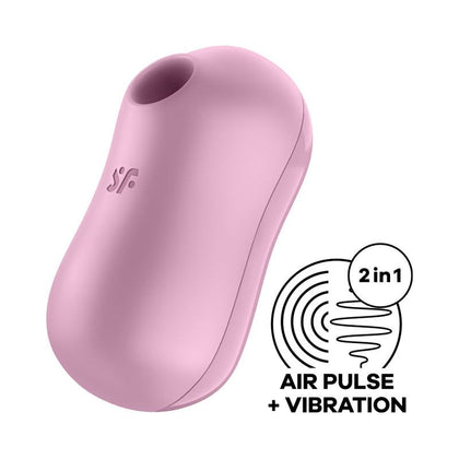 Satisfyer Cotton Candy Dual Stimulating Clitoral Vibrator - Model CC-132 - Women - Intensified Pleasure - Lilac