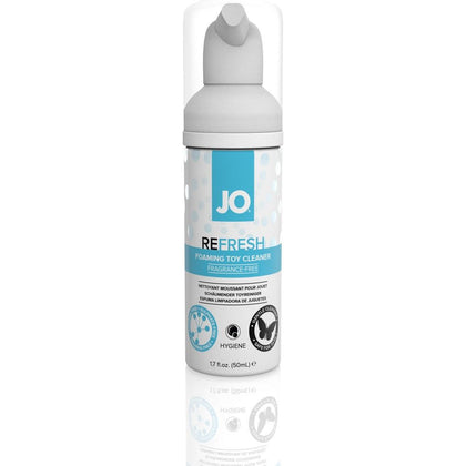 JO Travel Toy Cleaner 1.7 Oz - Disinfectant Foam for All Sex Toys - Model X123 - Gender-Neutral - Enhances Hygiene and Prolongs Lifespan - Odorless and Gentle Formula - Transparent
