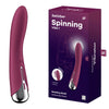 Satisfyer Spinning Vibe 1 Rechargeable Rotating Vibrator for Women - Red, Clitoral and G-Spot Stimulation - Adult Naughty Store