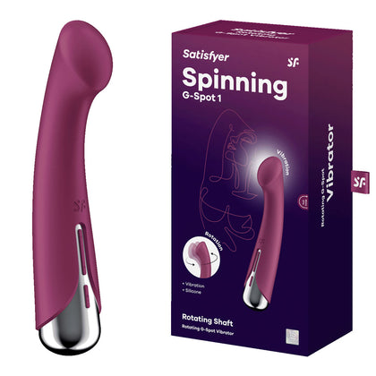 Satisfyer Spinning G-Spot 1 Rotating Vibrator for Women - Red