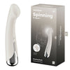 Satisfyer Spinning G-Spot 1 Rotating Vibrator - Beige: Ultimate Sensory Pleasure for Her - Adult Naughty Store