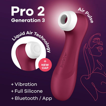 Satisfyer Pro 2 Gen3: The Ultimate Pleasure Partner for Her - Clitoral Air Pulse & Vibration Stimulator in Sensual Aqua
