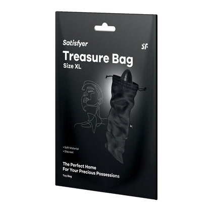 Satisfyer XLarge Black Toy Storage Bag for Wand-er Woman & Men One - Elegant Storage for Large Pleasure Toys