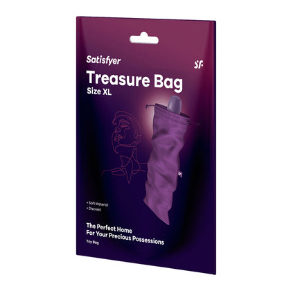 Satisfyer XLarge Violet Pleasure Toy Storage Bag - Model One Unisex Intimate Accessory Organiser