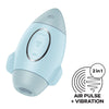 Discover unmatchable bliss with the Blue Satisfyer Air Pulse Stimulator Model Control Blue 001 for Men - a USB Rechargeable vibrating pleasure device for men in Blue. - Adult Naughty Store