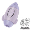 Satisfyer Violet Air Pulse Stimulator - Mission Control  1.0: Advanced Rechargeable Vibrating Pleasure Device for Women - Clitoral Stimulation - Purple