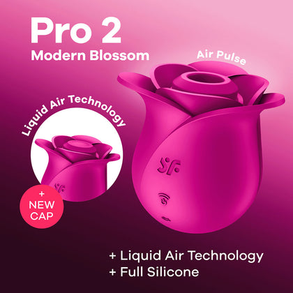 Satisfyer Pro 2 Modern Blossom Clitoral Stimulator - Model: Modern Pink, Gender: Female, Colour: Pink