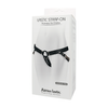 Adrien Lastic Denim Strap-On Harness with Silicone Ring - Model X2 - Unisex - Versatile Pleasure - Black - Adult Naughty Store